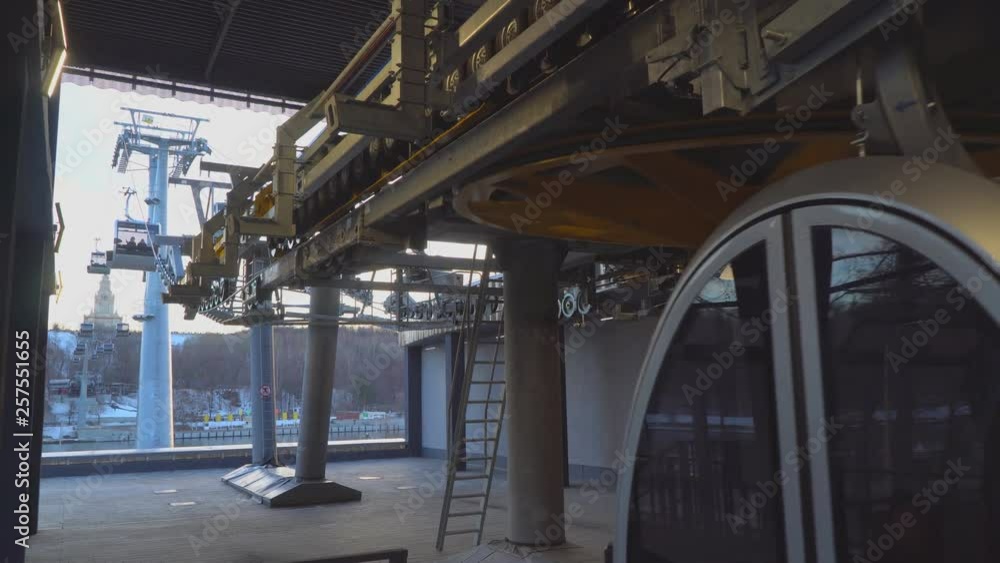 Ride on the cable car with cableway