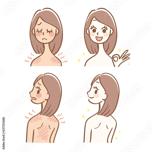 日焼け　美白　ビフォーアフター