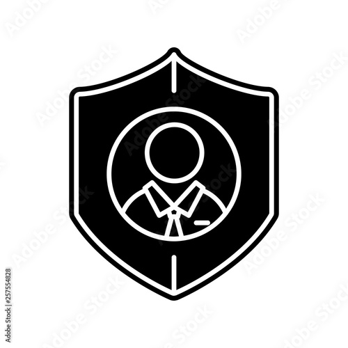 Pseudonymisation, gdpr icon. Element of General data project for mobile concept and web apps icon. Glyph, flat icon for website design and development, app development