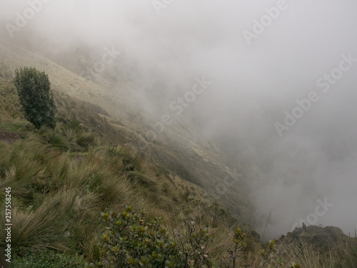 The view at the Pichincha volcano, located just to the side of Quito, which wraps around its eastern slopes, Pichincha, Ecuador. © Miguel