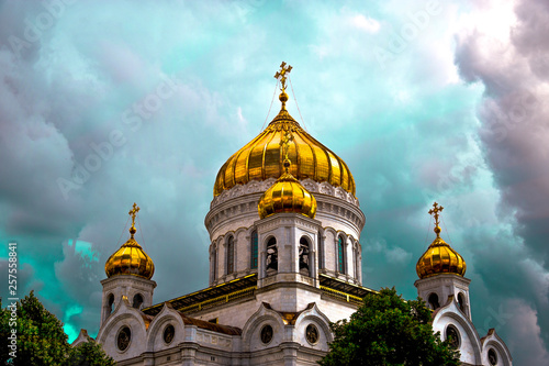 Photography cathedral of christ the savior in moscow