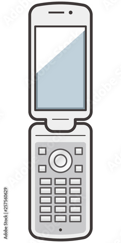 折りたたみ携帯電話のイメージイラスト