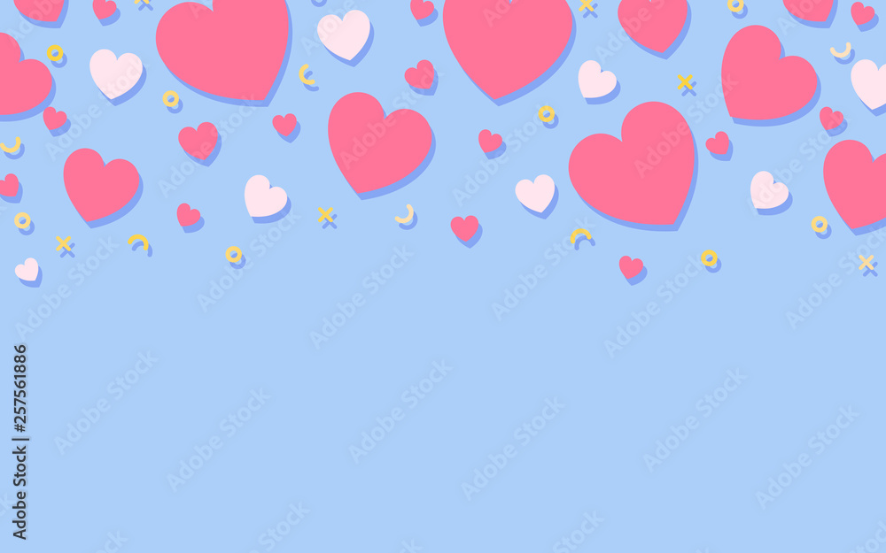 Heart background illustration