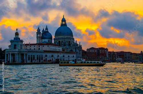 Sunset on the Grand canal.