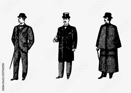 Gentleman fashion from the past