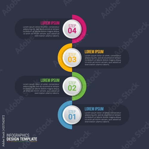 Timeline infographics design vector for business data visualization