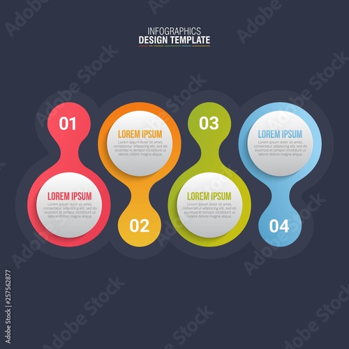 Timeline infographics design vector for business data visualization