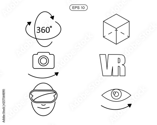 virtual reality ,icon and symbol