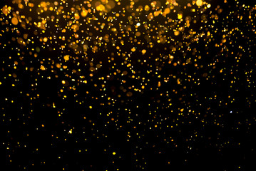 glitter gold bokeh Colorfull Blurred abstract background for birthday, anniversary, wedding, new year eve or Christmas
