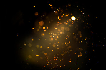 glitter gold bokeh Colorfull Blurred abstract background for birthday, anniversary, wedding, new year eve or Christmas