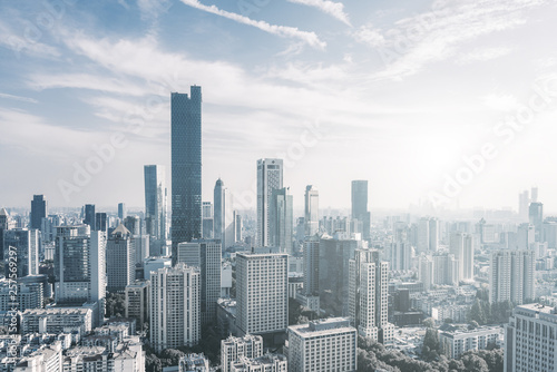 Urban Skyline Complex in Nanjing  Jiangsu province  China