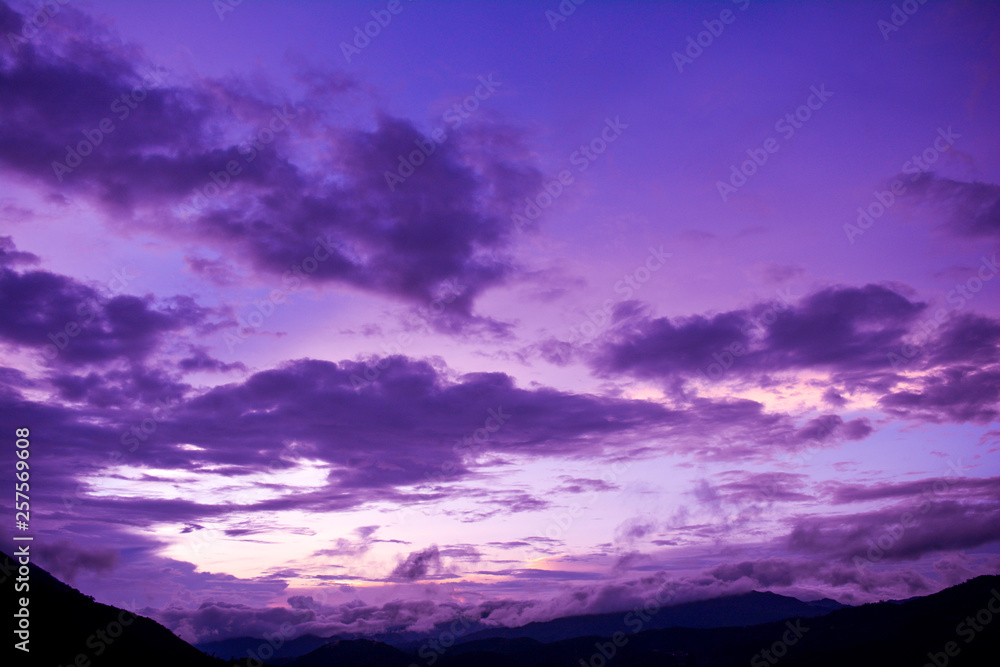 Abstract cloud at sunset