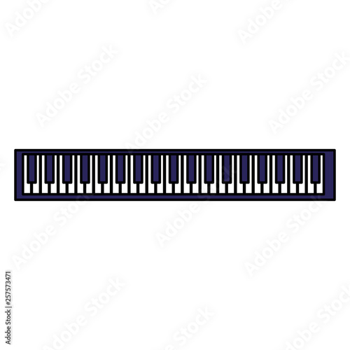 piano keyboard isolated icon