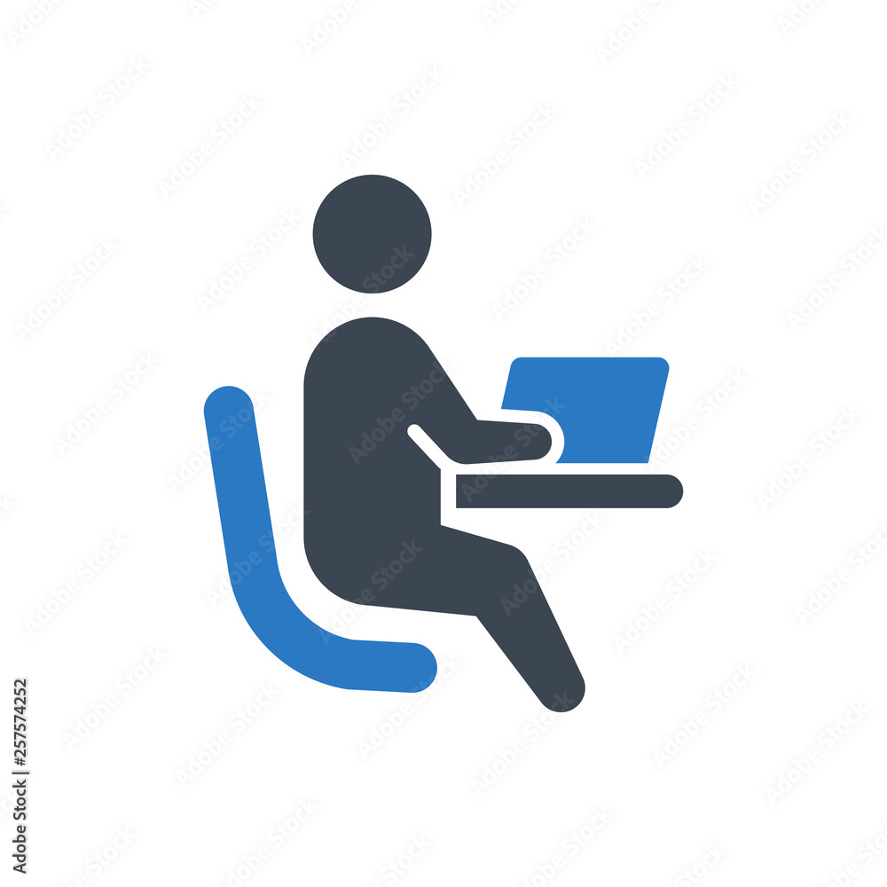 Online studying icon Online studying icon