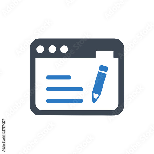 Online article compose icon