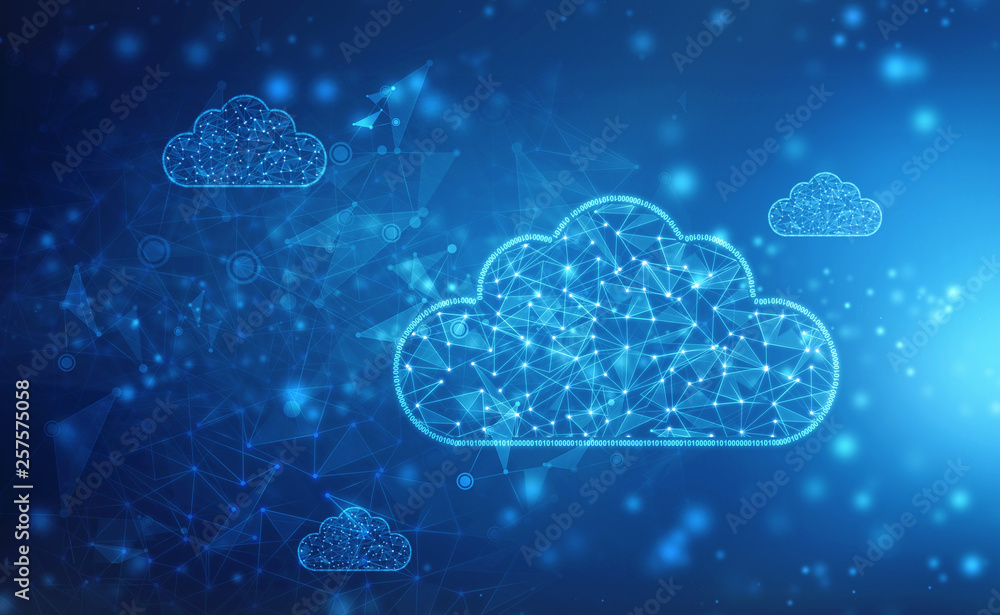 2d rendering Cloud computing, Cloud Computing Concept, Cloud Internet Technology background 2d rendering Cloud computing, Cloud Computing Concept, Cloud Internet Technology background