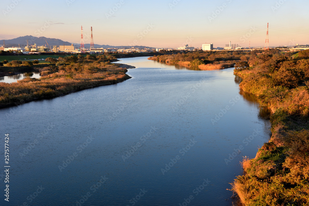 相模川河口付近の景色