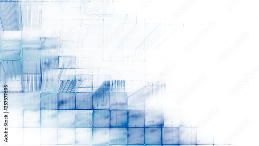 Abstract blue on white background element. Fractal graphics 3d illustration. Science or technology concept. Abstract blue on white background element. Fractal graphics 3d illustration. Science or technology concept.