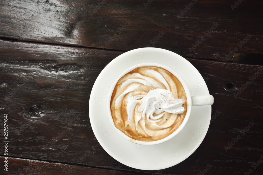 Foto vienna coffee in cup