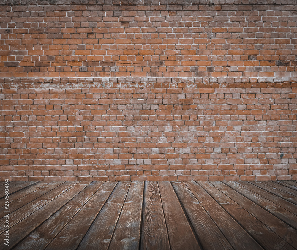 old room with brick wall old room with brick wall