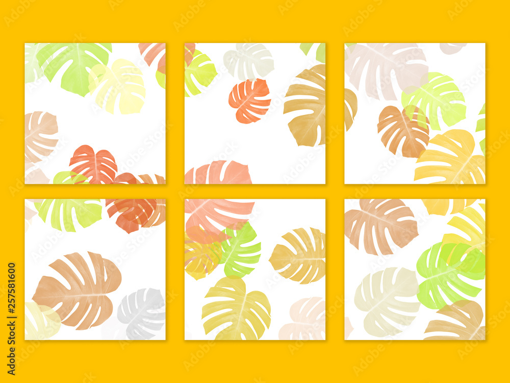 monstera color abstract fabric background monstera color abstract fabric background
