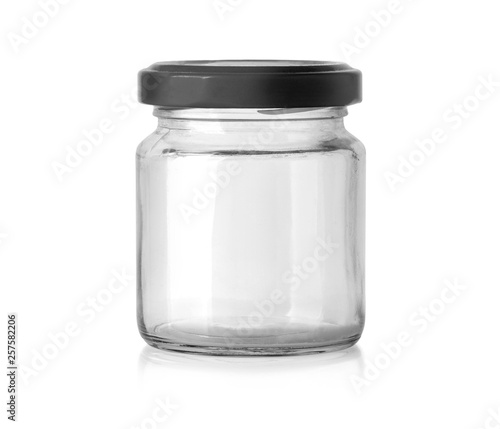 glass jar isolated