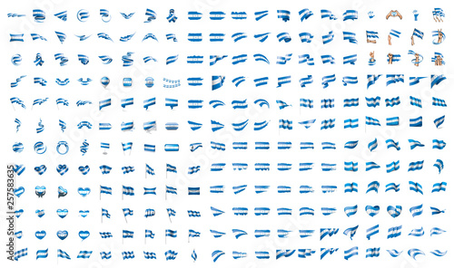 very big collection of vector flags of the Honduras