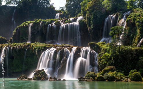 Ban Gioc Ducthien or Detian Falls, Daxin County, border China Vietnam