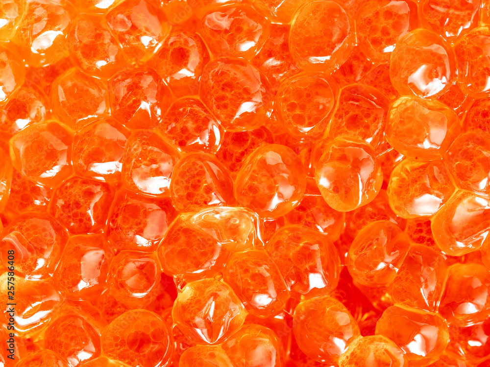 Red caviar as an abstract background Red caviar as an abstract background
