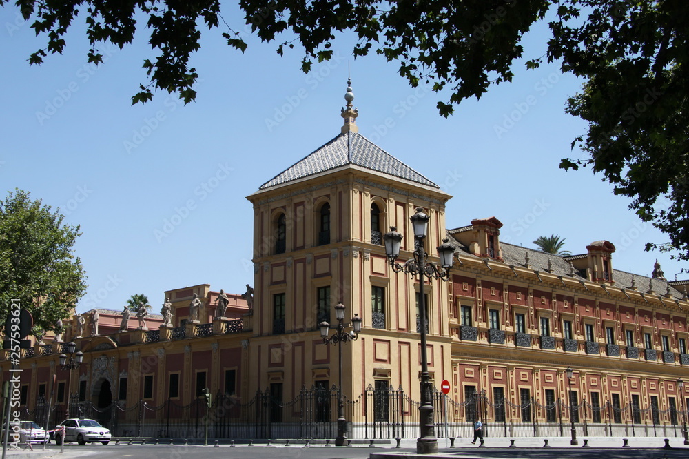 Seville Palacio de San Telmo in Andalusia of spain.