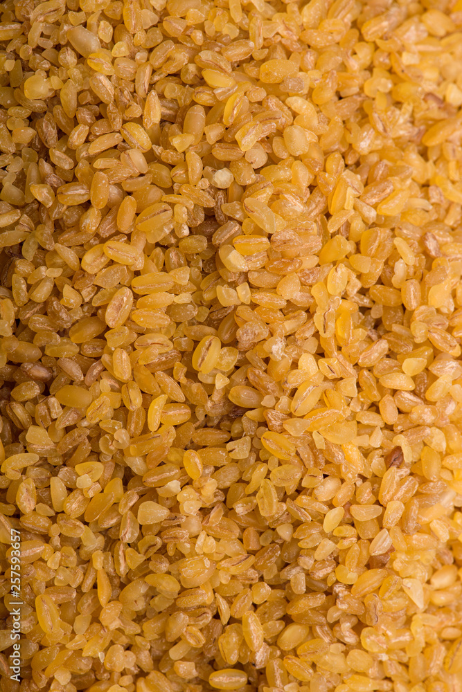 groats burghul close up. dish indigrient groats burghul close up. dish indigrient