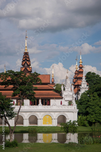  CHAIANG MAI, THAILAND - SEPTEMBER 19, 2014 : The luxury resort, Mandarin Oriental Dhara Dhevi Chiangmai in Thailand.