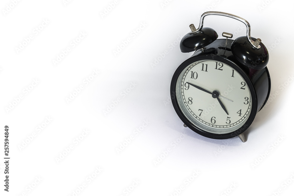 Alarm clock on a white background Alarm clock on a white background
