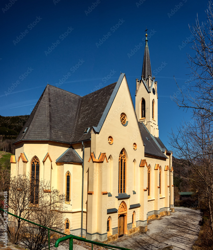 Church of St.Paul in the Alpine village Prein an der Rax, Austria
