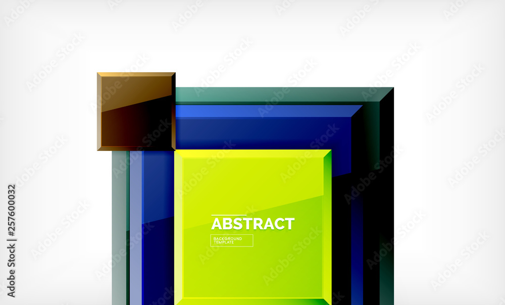 Geometric abstract background, modern square design Geometric abstract background, modern square design