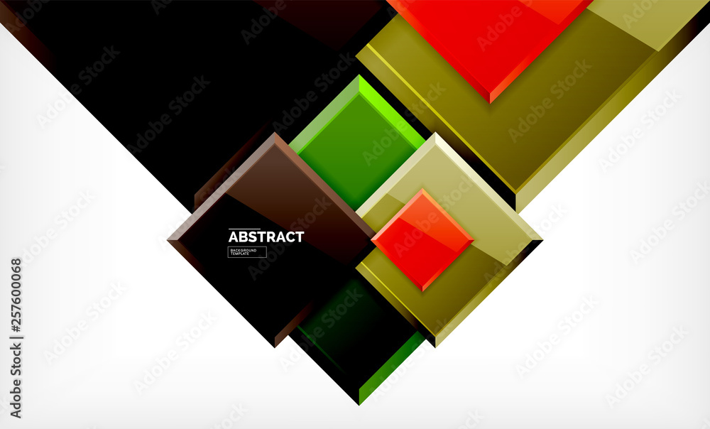 Square geometric background Square geometric background