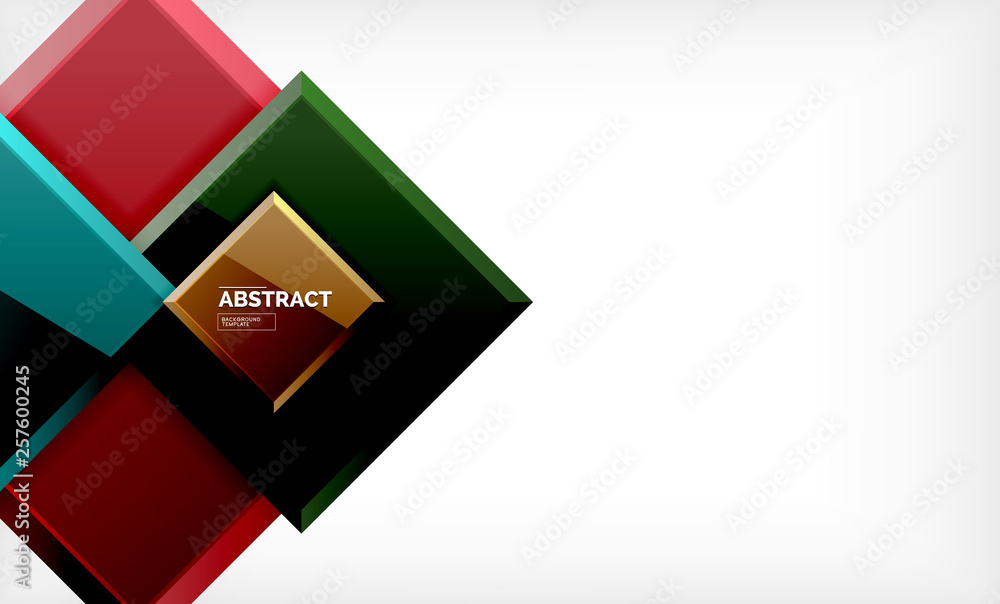 Square geometric background Square geometric background