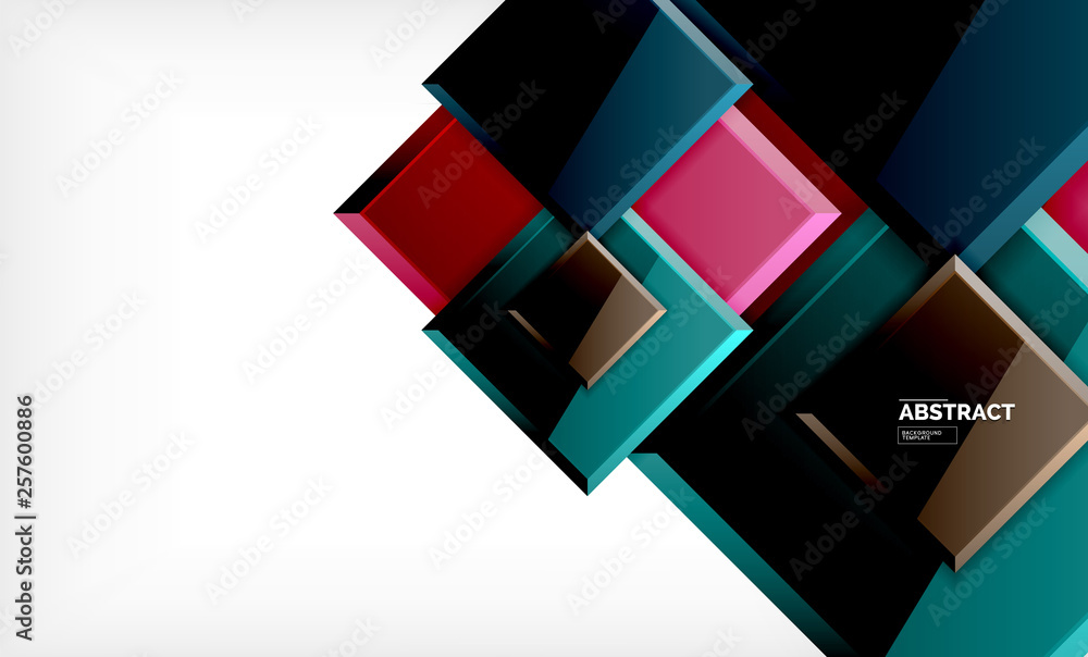 Obraz premium Square geometrical background