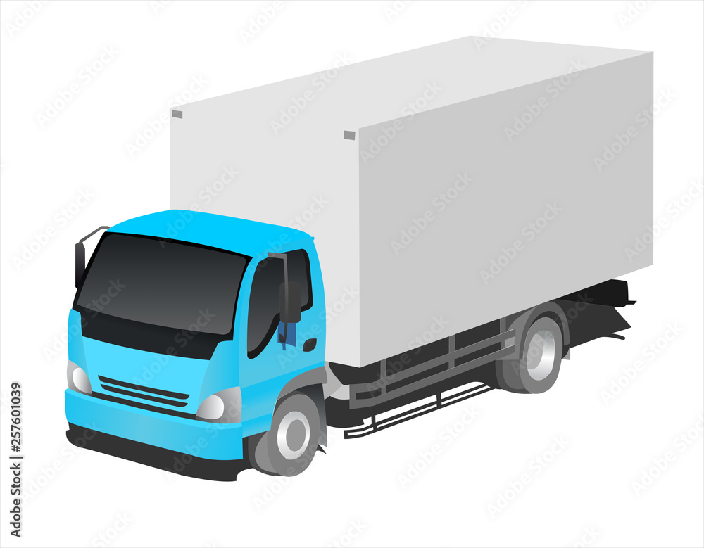 Truck, three-quarter view.