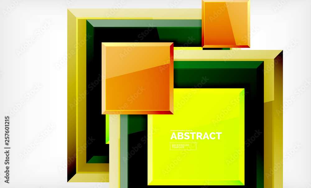 Geometric abstract background, modern square design Geometric abstract background, modern square design
