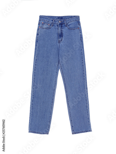 Blue Jeans Isolated on White