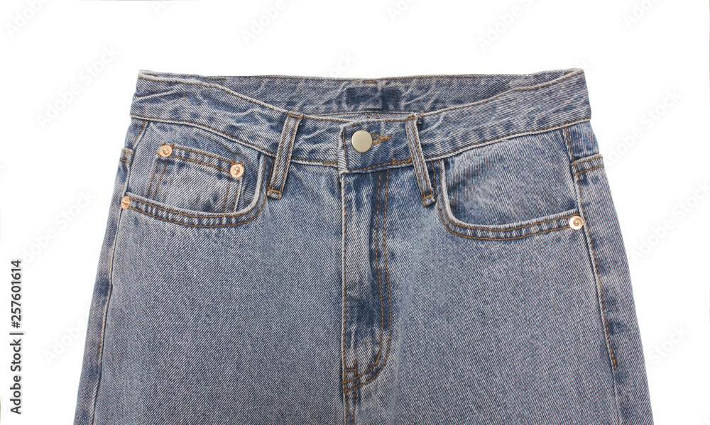 Blue Jeans Isolated on White