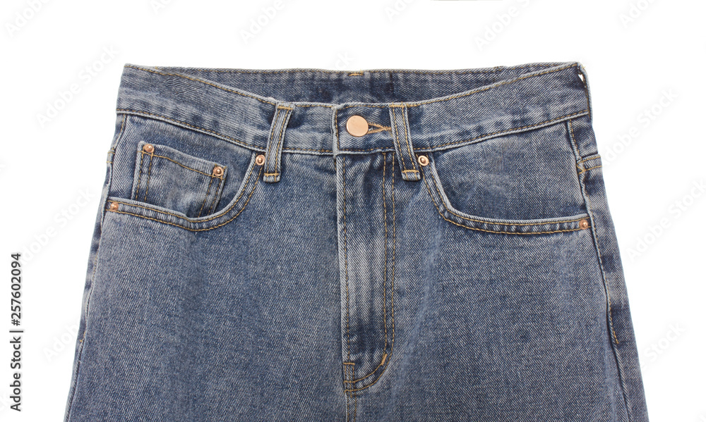 Blue Jeans Isolated on White