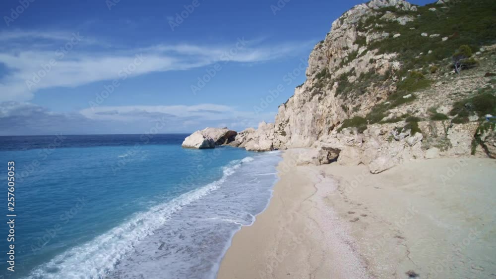 Drone aerial view of Lefkas island Greece Drone aerial view of Lefkas island Greece