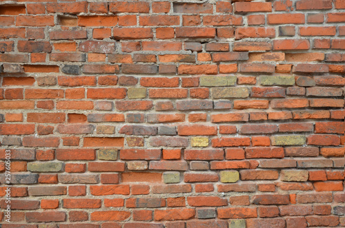 Old brick wall texture background. Rustic surface.