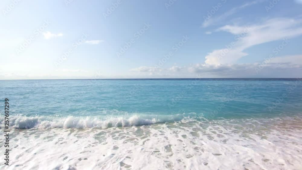 Drone aerial view of Lefkas island Greece