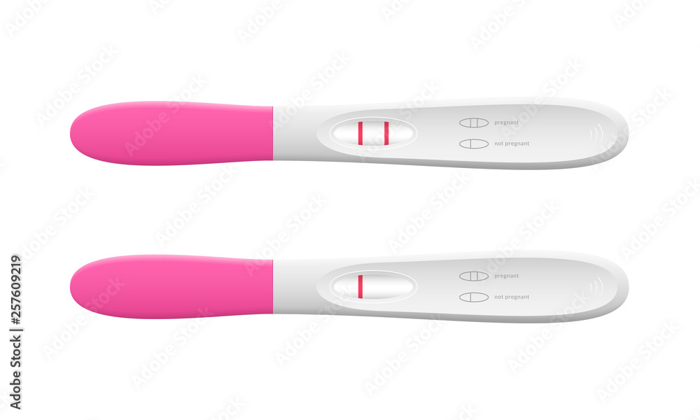 Realistic 3d Detailed Pregnancy Test Set. Vector Realistic 3d Detailed Pregnancy Test Set. Vector