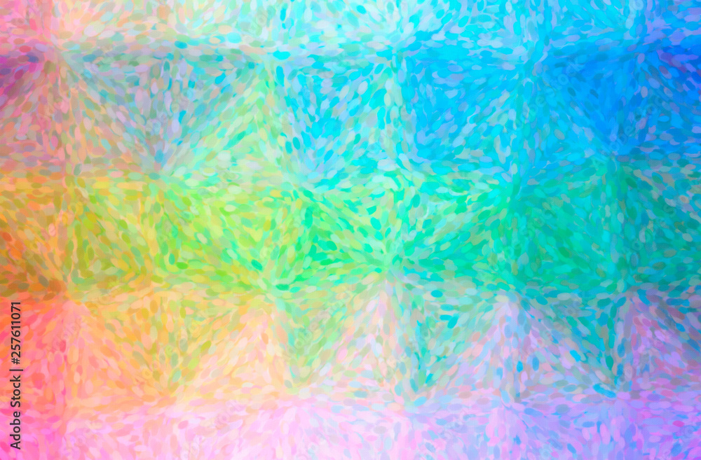 Obraz premium Abstract illustration of blue and orange Impressionist Pointlilism background