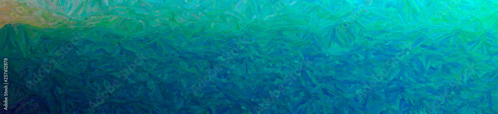 Abstract illustration of blue and green Colorful Impasto background Abstract illustration of blue and green Colorful Impasto background
