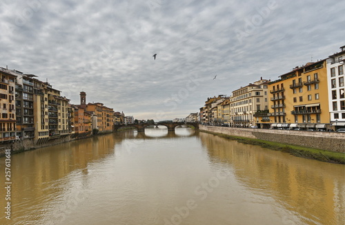 The Arno River in Florence, Italy © sansa55